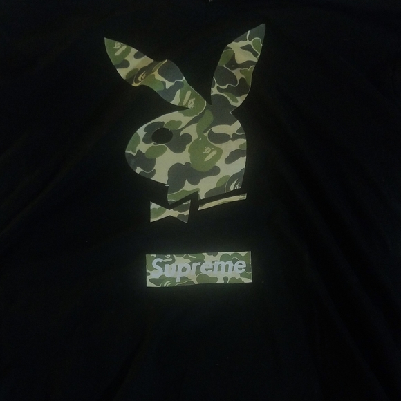 Playboy X Supreme X Bape Tshirt Mens L 